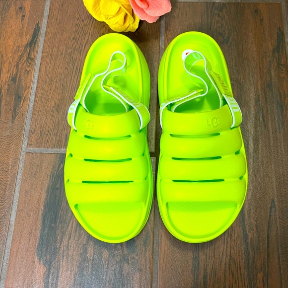 UGG Shoes - Ugg Neon Lime Green Sandals Urban Y2K